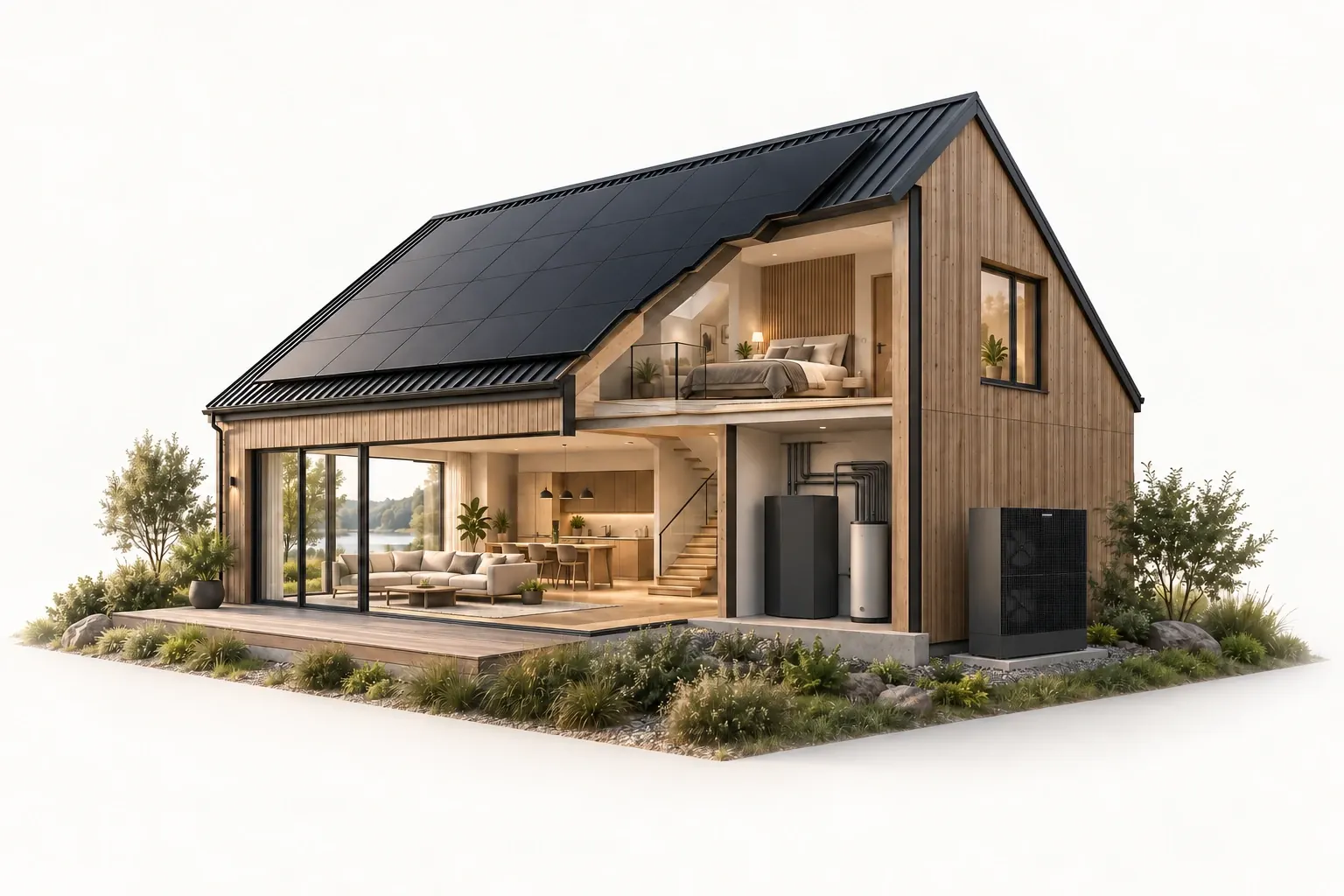Das Galvanek-Haus als Mittelpunkt des Systemkonzepts
